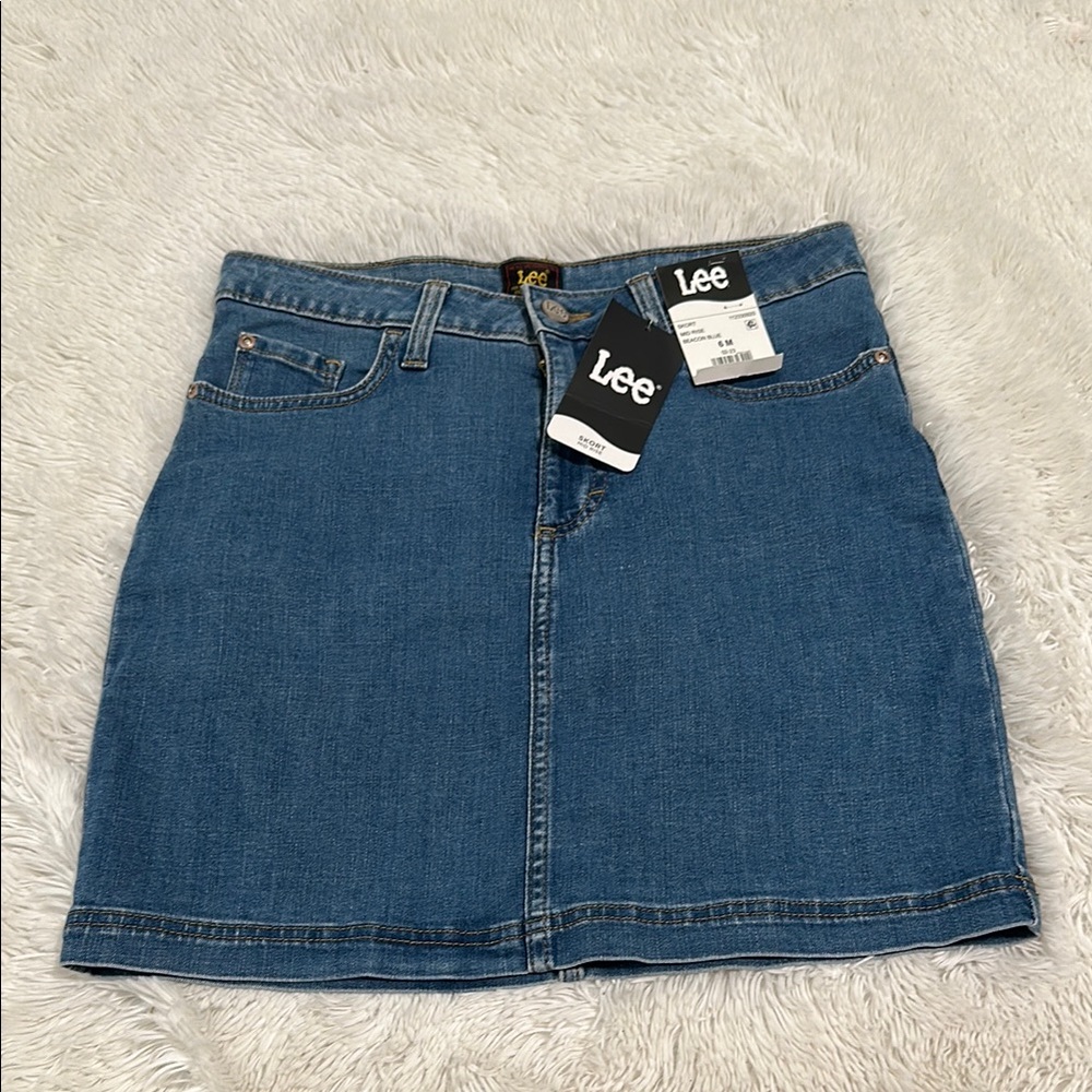 Lee Classic Denim Skort in Blue